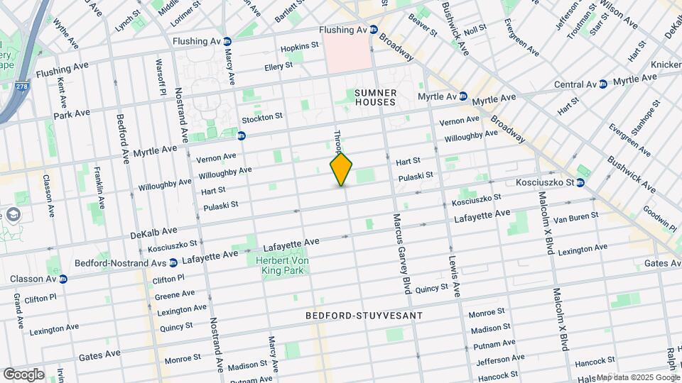 216 Pulaski St Map and Location Details
