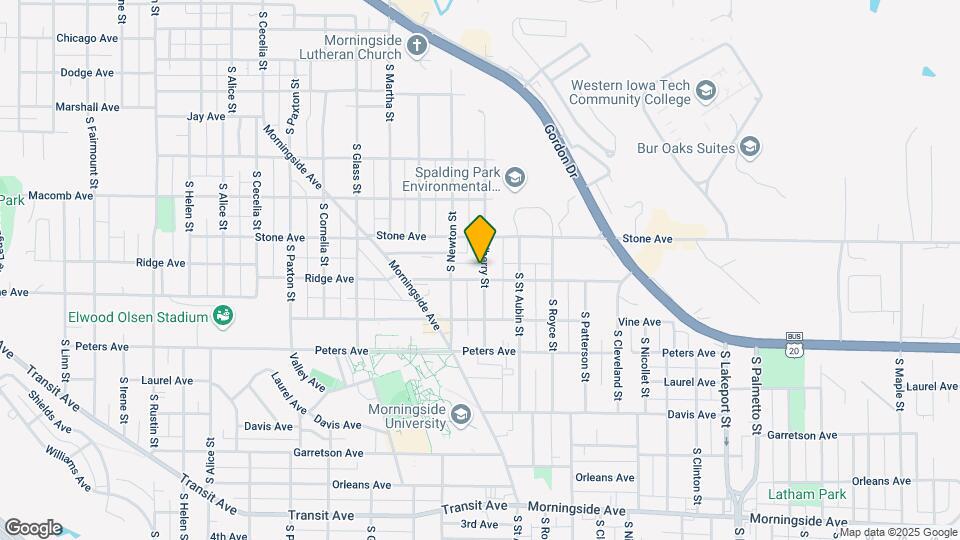 3823 Ridge Ave Map and Location Details