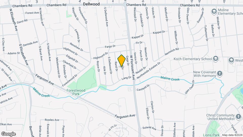313 Ward Dr Map and Location Details