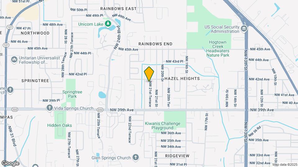 4140 NW 21st Terrace Map and Location Details