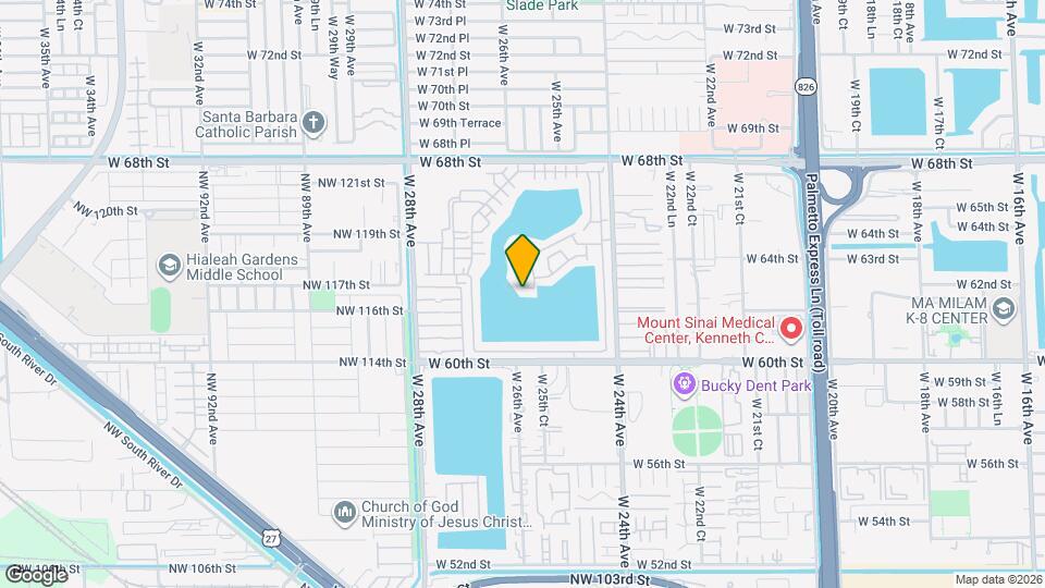 2588 W 64th St Map and Location Details