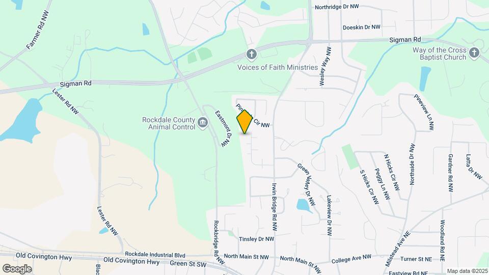 1224 Creek Forest Ct NW Map and Location Details