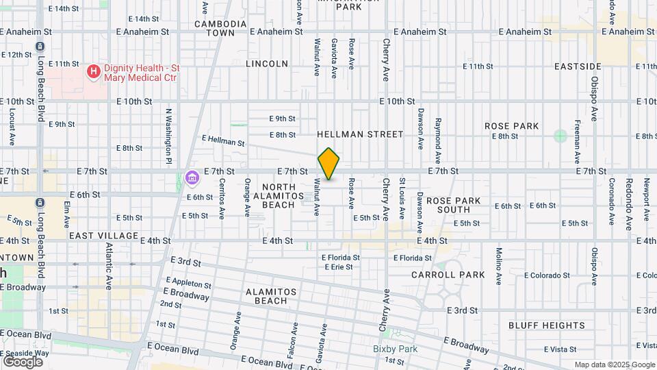 1627 E 6th St Mapa y Detalles de la Ubicación