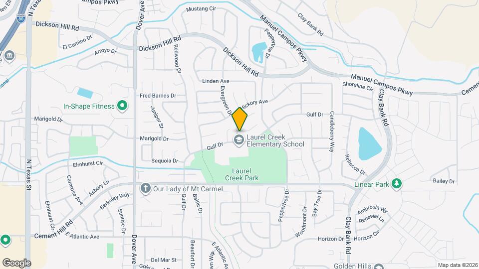 1003 Evergreen Ct Map and Location Details