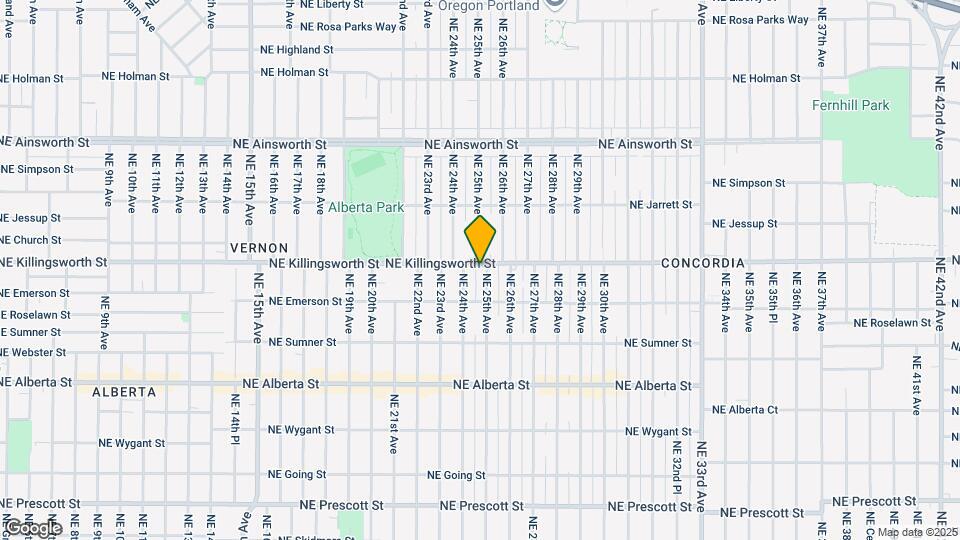 2438 NE Killingsworth St Mapa y Detalles de la Ubicación