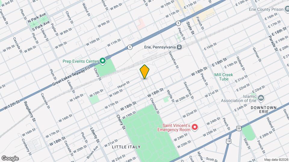 1605 Chestnut St Mapa y Detalles de la Ubicación