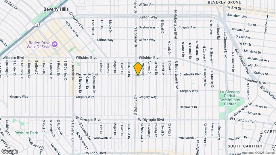 210 S Doheny Dr Map and Location Details