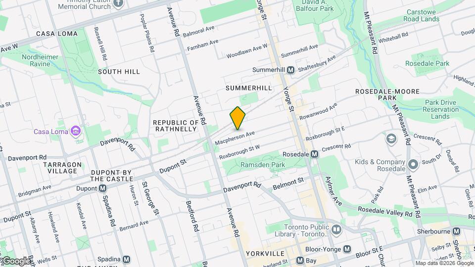 138 Macpherson Ave, Unit SI ID1473325P Map and Location Details
