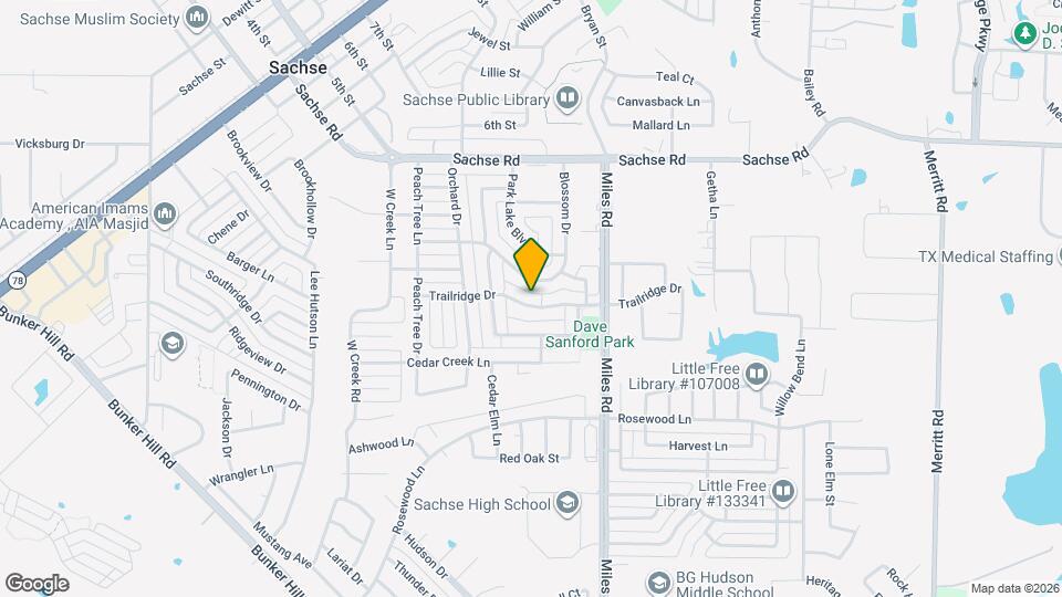 3719 Trailridge Dr Map and Location Details
