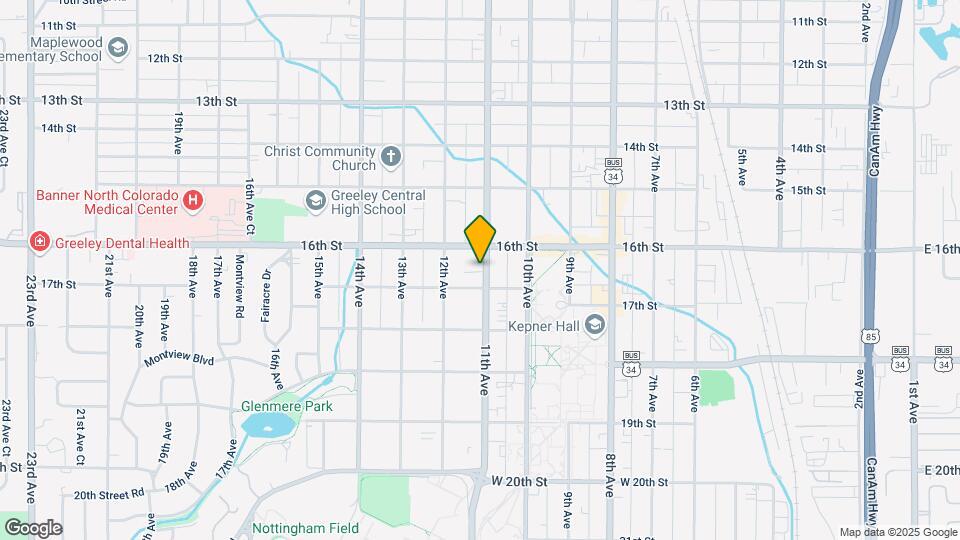 1617 11th Ave, Unit Down Map and Location Details