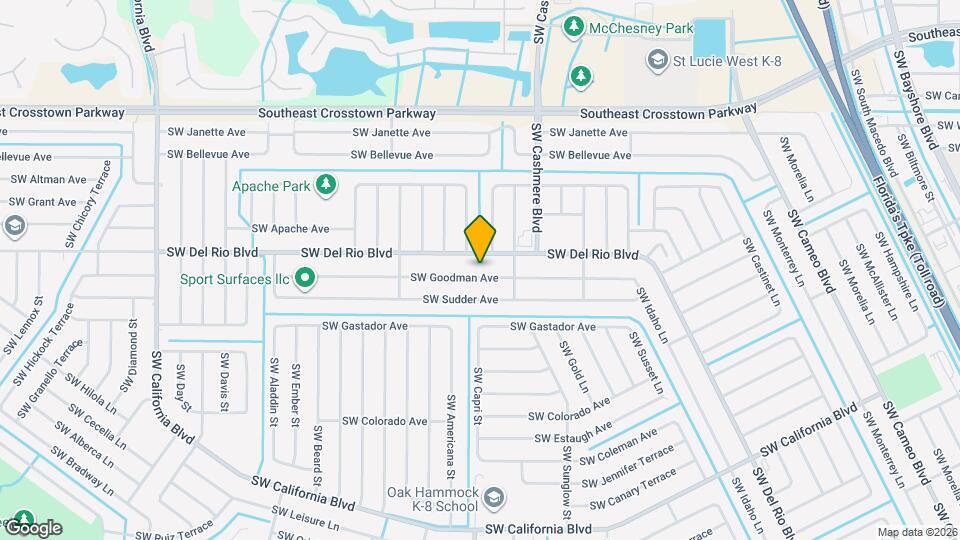 1261 SW Goodman Ave Map and Location Details