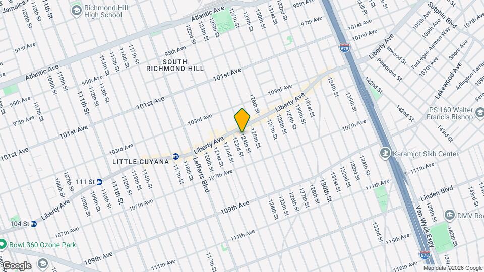 104-16 124th St Map and Location Details