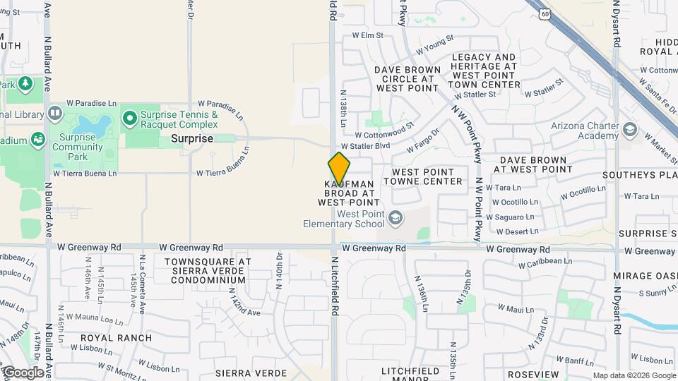 15716 N 138th Ln Mapa y Detalles de la Ubicación
