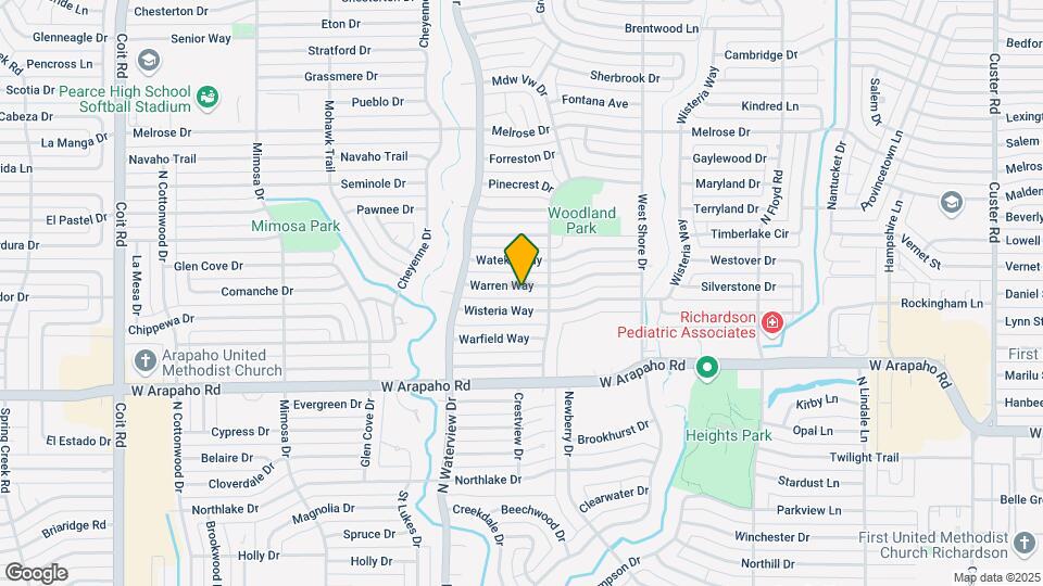 909 Warren Way Mapa y Detalles de la Ubicación