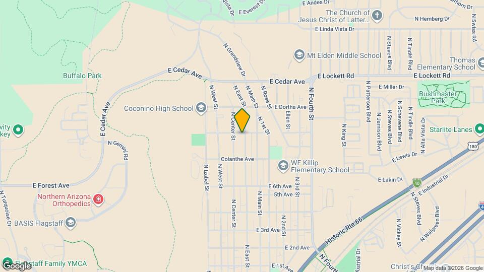 2617 N East St Map and Location Details