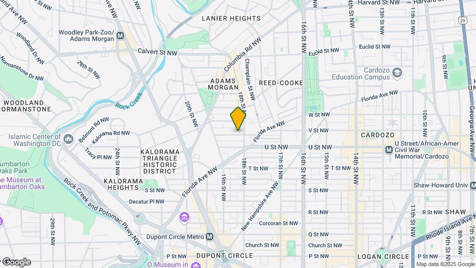 1807 California St Nw Map and Location Details