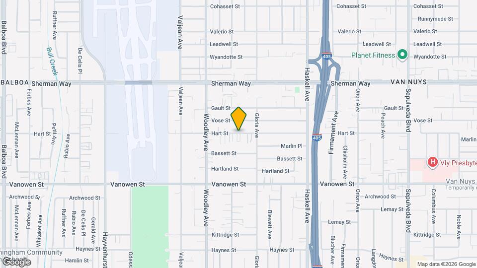 15946 Hart St Mapa y Detalles de la Ubicación