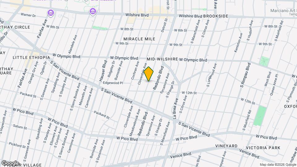 1112 Meadowbrook Ave Map and Location Details