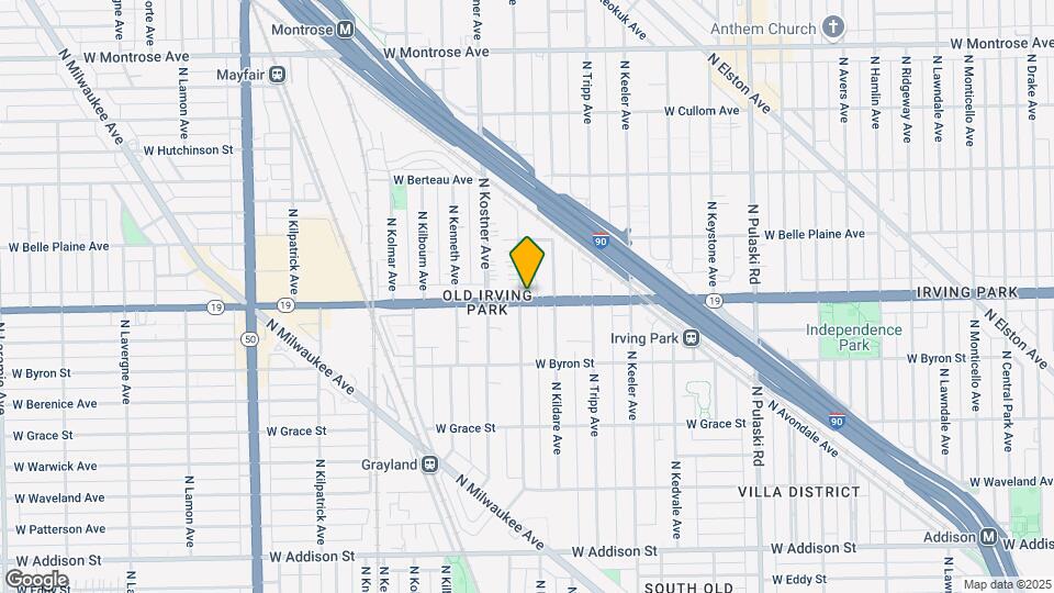 4314-4328 W Irving Park Rd Mapa y Detalles de la Ubicación