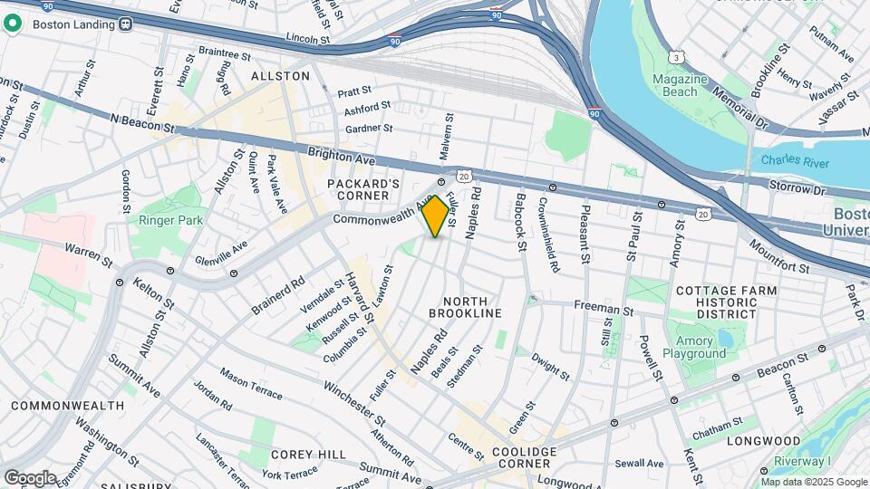 170 Coolidge St, Unit 3 Map and Location Details