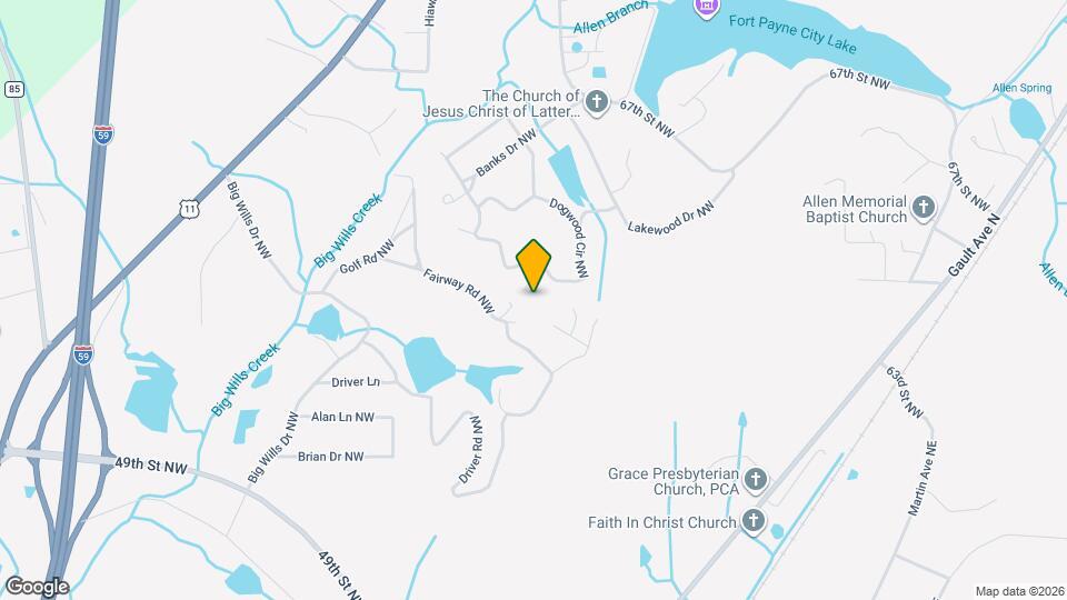 6201 Robin Ln NW Map and Location Details