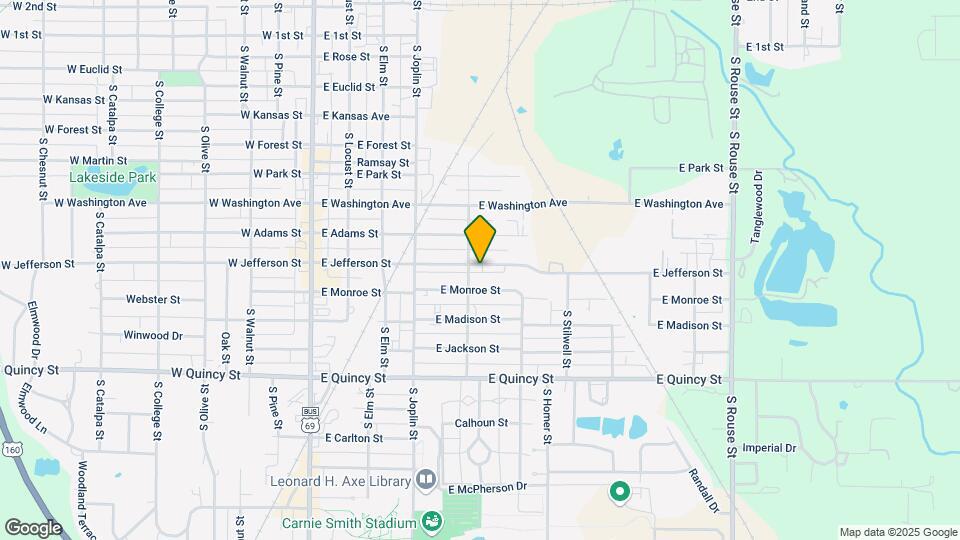 502 E Jefferson St Map and Location Details