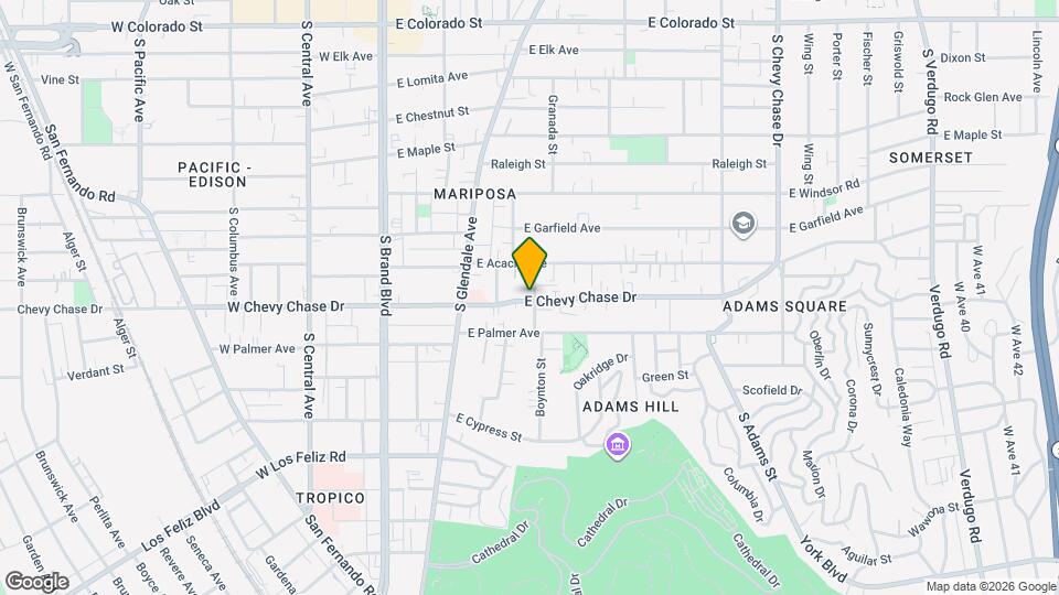 513 E Chevy Chase Dr Map and Location Details