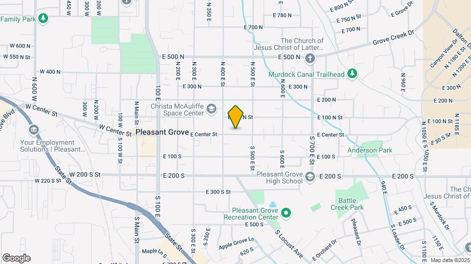 435 E Center St, Unit Center St. Basement Apt. Map and Location Details