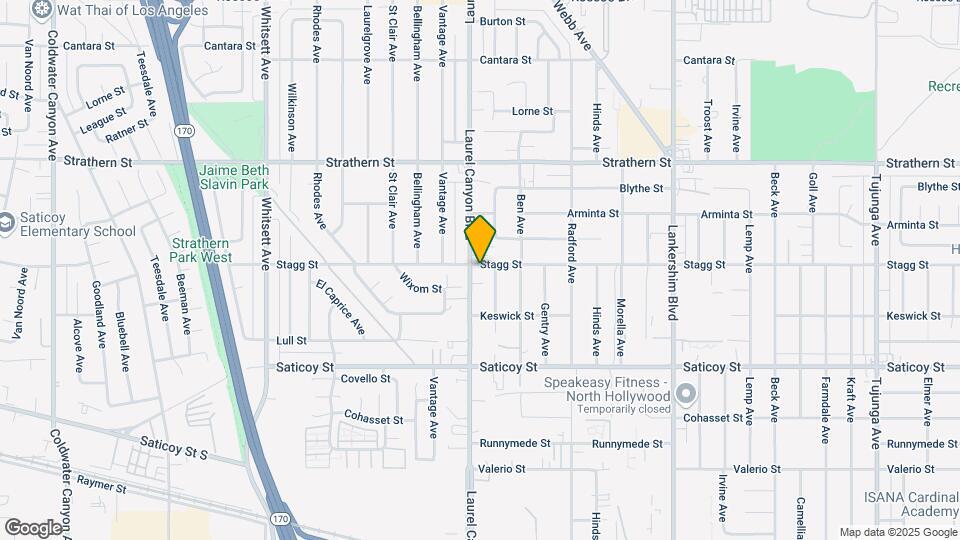 7756 Laurel Canyon Blvd Map and Location Details