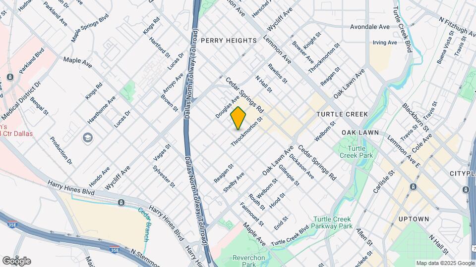 2807 Throckmorton St Mapa y Detalles de la Ubicación