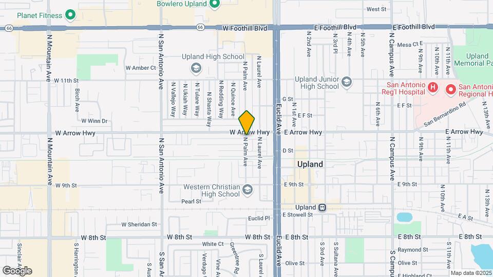 450 N Palm Ave Mapa y Detalles de la Ubicación