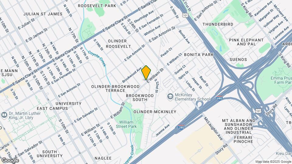 991 E William St, Unit 1 Map and Location Details
