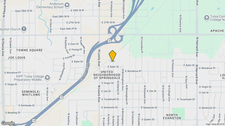 2316 N Atlanta Pl Map and Location Details