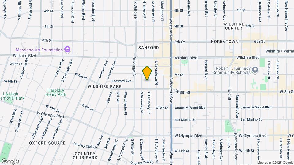 729 S Gramercy Dr Map and Location Details