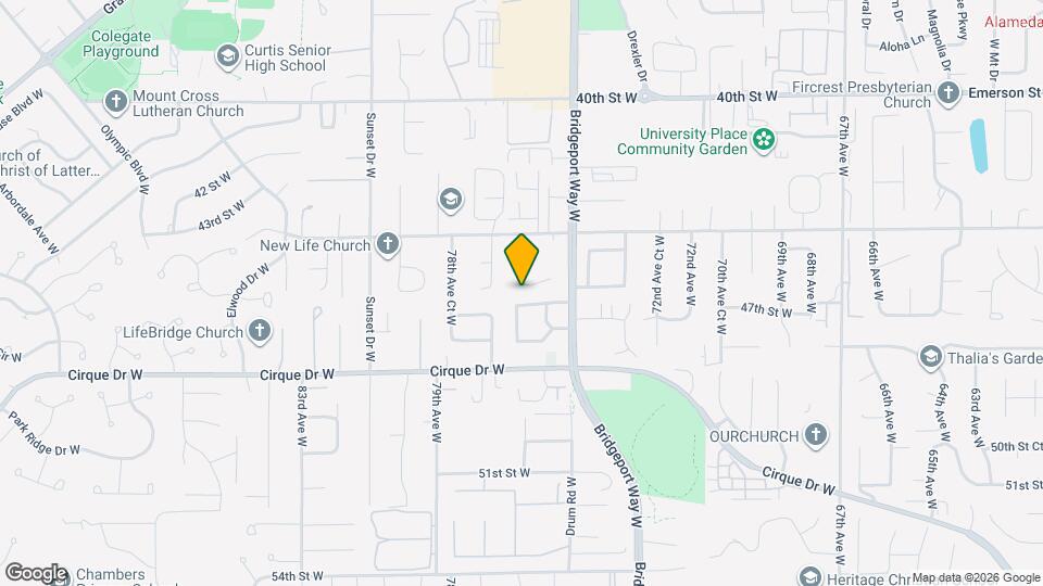 4502 76th Ave W Map and Location Details