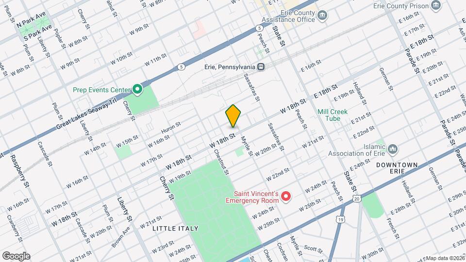 310 W 18th St Map and Location Details