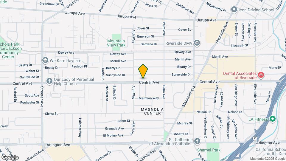 4637 Central Ave Map and Location Details