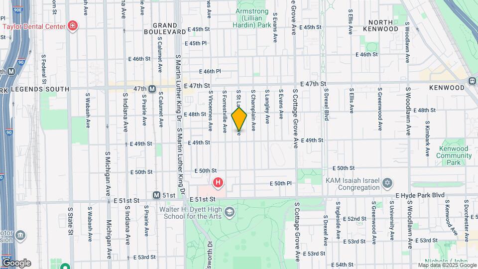4902 S St Lawrence Ave Map and Location Details
