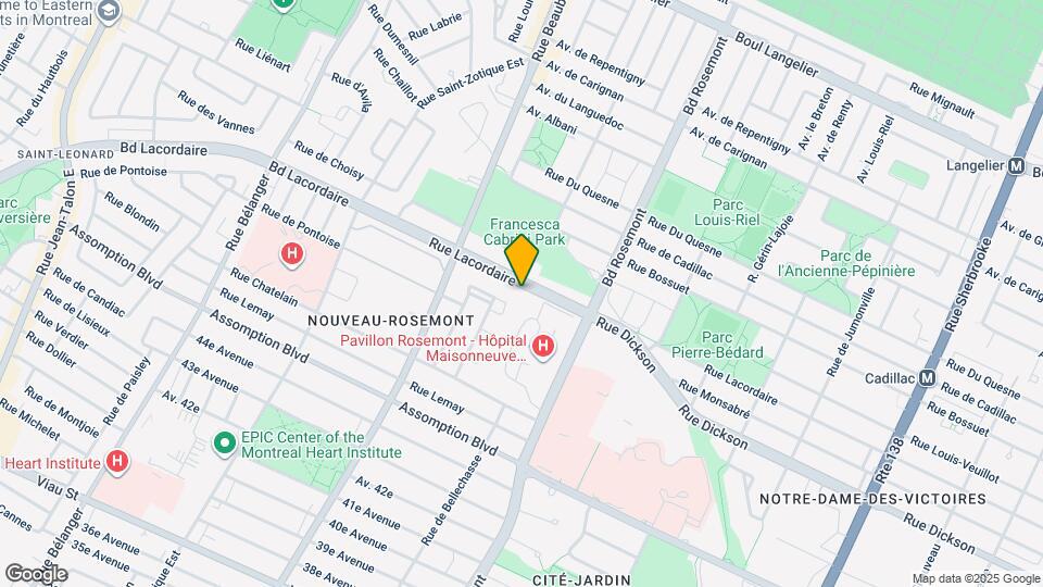 6250-6256 Lacordaire Map and Location Details