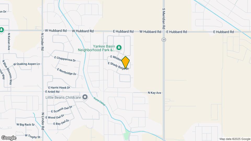 1129 E Shady Ridge Dr Map and Location Details