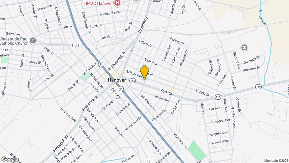 100.5 E Middle St Map and Location Details