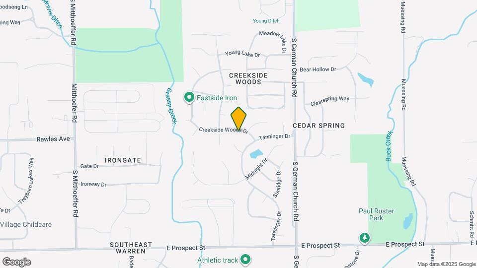 10713 Creekside Woods Dr Mapa y Detalles de la Ubicación