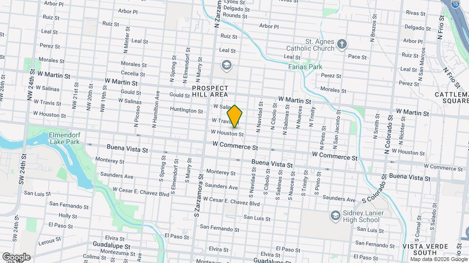 2623 W Houston St Map and Location Details