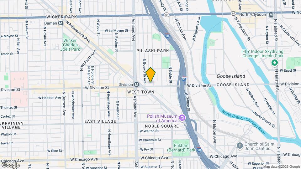 1504 W Division St Map and Location Details