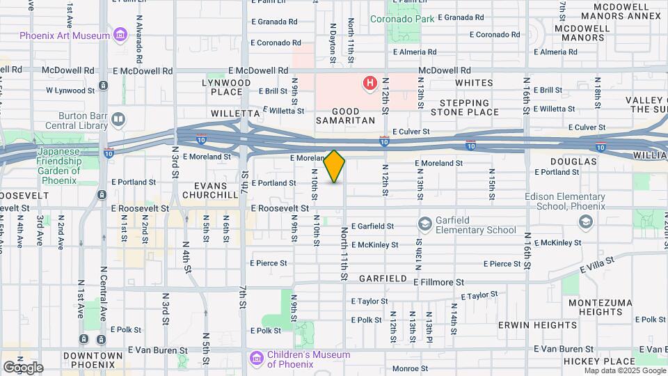 1025 E Portland St Map and Location Details