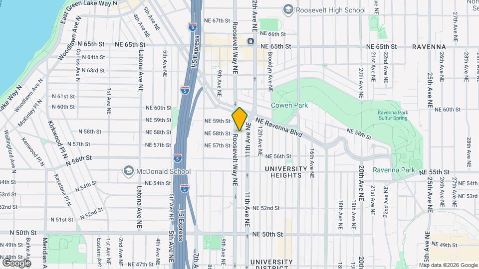 5726 Roosevelt Way NE Map and Location Details