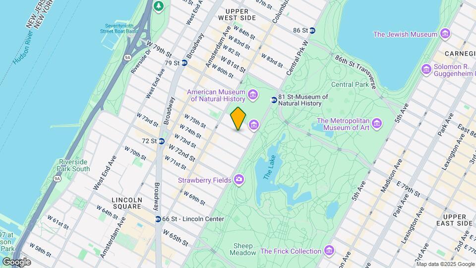 40 W 76th St Map and Location Details