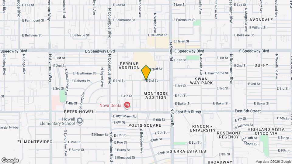 831 N Desert Ave Map and Location Details