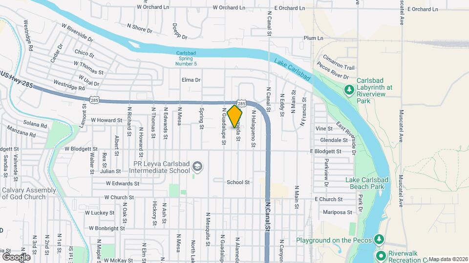 1013 N Alameda St Map and Location Details