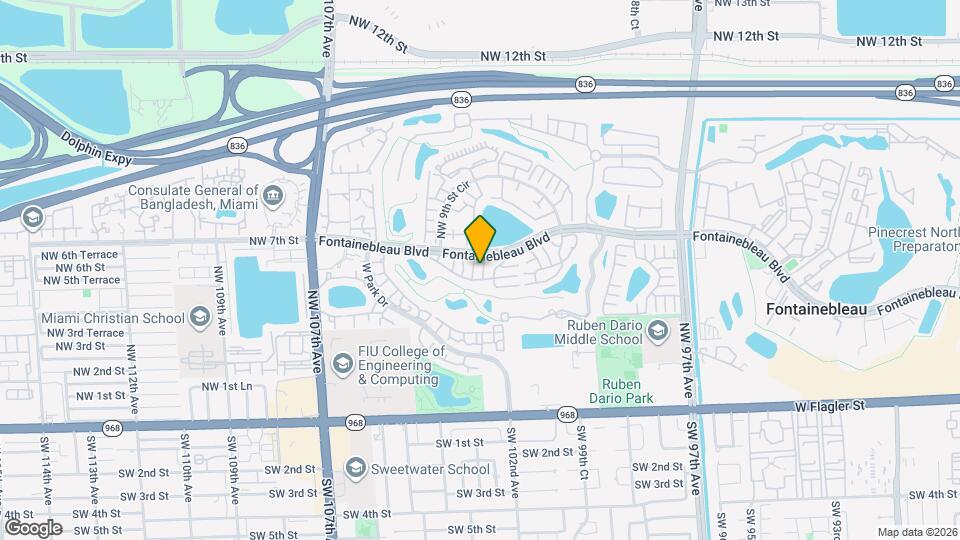 10085 NW 6th Terrace Map and Location Details